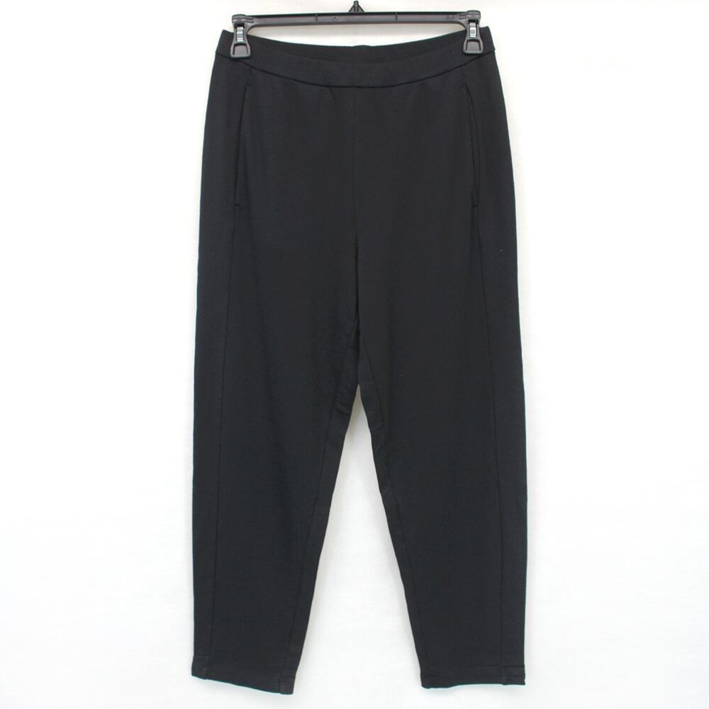 Eileen Fisher Plus Black Organic Cotton Pant Pocket Minimalist Quiet Luxury 2X